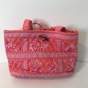 Vera Bradley Tote in Pink & Coral Floral Print